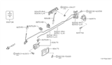 Diagram for 1986 Nissan Sentra Door Latch Assembly - 82502-01A00