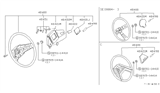 Diagram for 1985 Nissan Sentra Steering Wheel - 48400-01A76