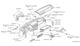 Diagram for 1984 Nissan Sentra Ashtray - 68800-01A00