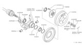 Diagram for 1989 Nissan Stanza Wheel Bearing - 43210-D0100