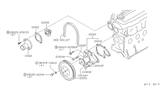 Diagram for Nissan Stanza Water Pump Pulley - 21051-29R10