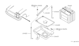 Diagram for Nissan 720 Pickup Battery Tray - 24428-80W00