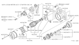 Diagram for 1985 Nissan 300ZX Starter Drive - 23354-11M00