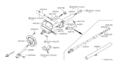 Diagram for 1988 Nissan Stanza Intermediate Shaft - 48820-20R00