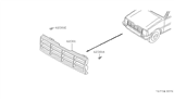 Diagram for 1988 Nissan Stanza Grille - 62310-21R00