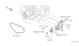 Diagram for 1986 Nissan Stanza Timing Belt Idler Pulley - 11925-W4400