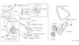 Diagram for 1984 Nissan 200SX Power Steering Pump - 49586-V5400