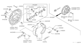 Diagram for Nissan Maxima Brake Shoe Set - 44060-47L26