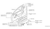 Diagram for 1984 Nissan Stanza Armrest - 80940-D2801