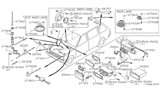 Diagram for 1996 Nissan 240SX Antenna Mast - 28215-61A00