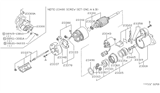 Diagram for 1986 Nissan Stanza Starter Drive - 23360-04E10