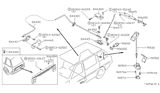 Diagram for 1986 Nissan Stanza Door Striker - 90570-16R00