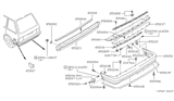 Diagram for Nissan Stanza Bumper - 85030-20R10