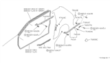 Diagram for 1988 Nissan Stanza Door Seal - 83830-29R03