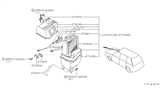 Diagram for 1986 Nissan Stanza Evaporator - 27280-29R00