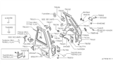 Diagram for 1998 Nissan Maxima Fuel Door Release Cable - 78826-01L01