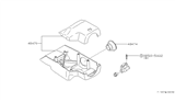 Diagram for Nissan Stanza Steering Column Cover - 48474-20R00