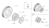 Diagram for Nissan Stanza Spare Wheel - 40300-29R25