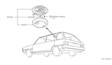 Diagram for Nissan Stanza Dome Light - 26410-29R00