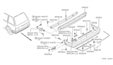 Diagram for Nissan Stanza Bumper - 85030-29R00