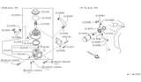 Diagram for 1986 Nissan Stanza Engine Oil Cooler - 21305-03E00