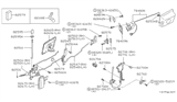 Diagram for Nissan Stanza Door Striker - 82570-01R01