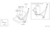 Diagram for 1986 Nissan Stanza Seat Belt - 86841-29R01