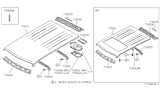 Diagram for Nissan Stanza Grille - 73972-29R00