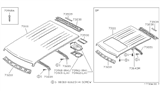 Diagram for 1987 Nissan Stanza Grille - 73972-29R00