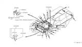 Diagram for 1986 Nissan Stanza Battery Cable - 24110-29R00