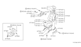 Diagram for 1992 Nissan Stanza Seat Cushion - 87300-65E10