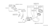 Diagram for 1990 Nissan Stanza Car Mirror - 96366-68E00