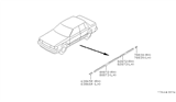 Diagram for 1990 Nissan Stanza Door Moldings - 82870-65E02