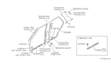 Diagram for 1992 Nissan Stanza Door Seal - 76921-65E03