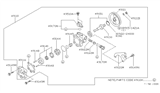 Diagram for 1990 Nissan Stanza Power Steering Pump - 49110-65E00