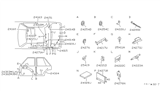 Diagram for 2003 Nissan Xterra Body Mount Hole Plug - 24295-V5000