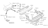 Diagram for 1992 Nissan Stanza Bumper - 85022-65E26