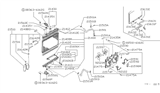 Diagram for 1996 Nissan 240SX Radiator fan - 21486-85E00