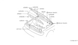 Diagram for 1992 Nissan Stanza Weather Strip - 65810-51E00