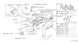 Diagram for 1990 Nissan 240SX Throttle Body Gasket - 16175-79S00