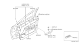 Diagram for 1992 Nissan Stanza Armrest - 80940-68E02