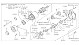 Diagram for 1990 Nissan Stanza Starter Brush - 23380-57M60