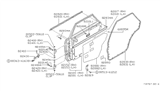 Diagram for 1992 Nissan Stanza Door Moldings - 82821-51E00