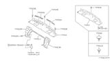 Diagram for Nissan Stanza Emblem - 79945-51E00