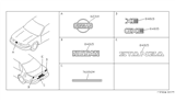 Diagram for 1991 Nissan Stanza Emblem - 84894-65E08