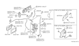 Diagram for 1991 Nissan Stanza Door Lock - 80551-65E00