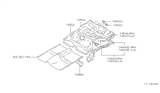 Diagram for 1994 Nissan Maxima Floor Pan - 74514-96E30