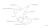 Diagram for 1990 Nissan Stanza Drive Belt - 11720-30R00