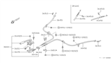 Diagram for 1992 Nissan Stanza Parking Brake Cable - 36530-55E00