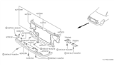 Diagram for 1992 Nissan Stanza Radiator Support - 62550-65E00